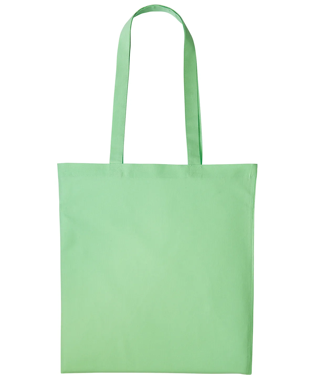 Pastel Green - Cotton shopper long handle
